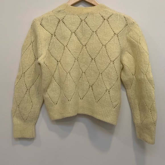 & Other Stories Alpaca & Wool Blend Yellow Sweater - Picture 3 of 4